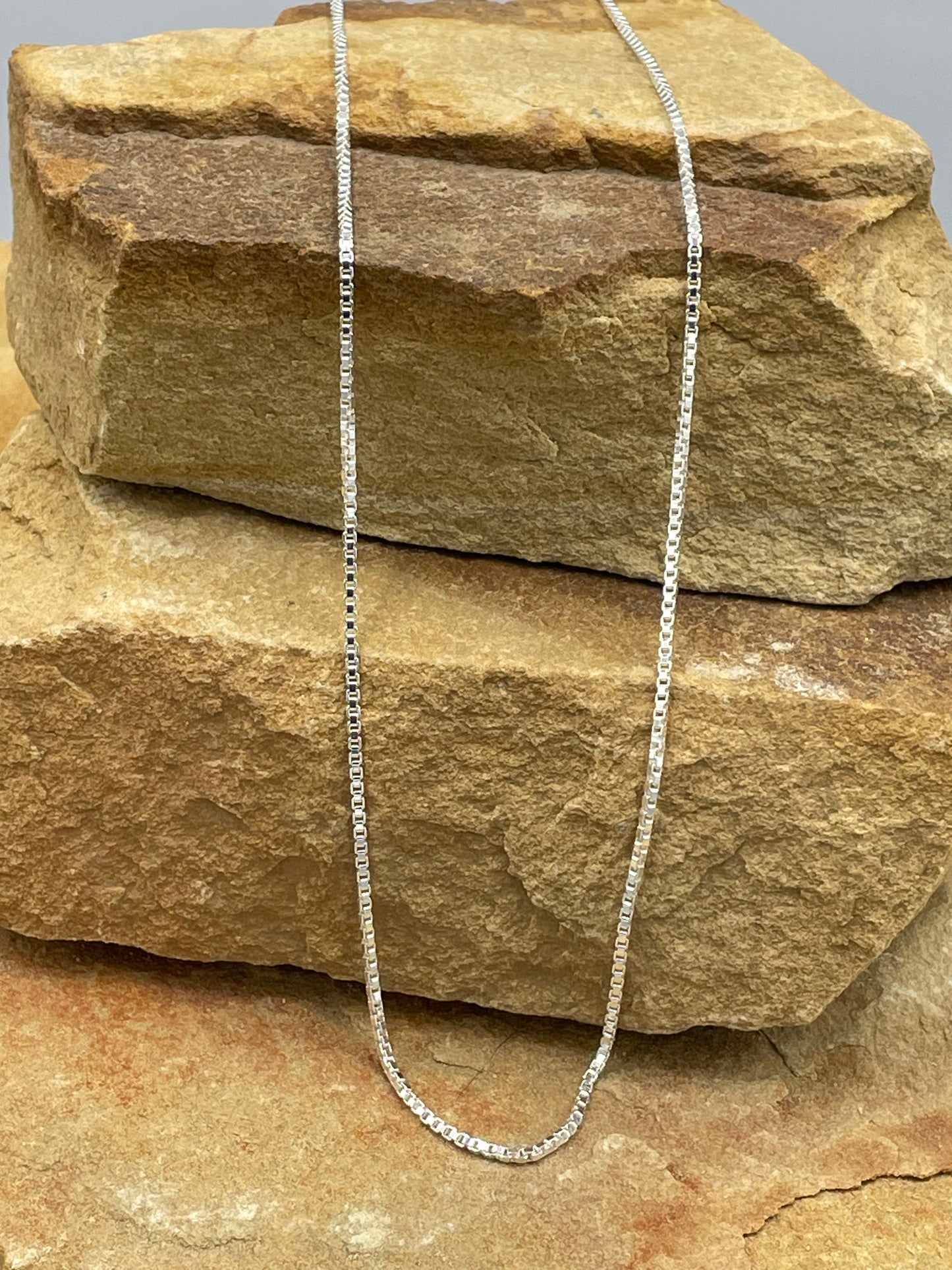 Sterling Silver Box Chain 20"