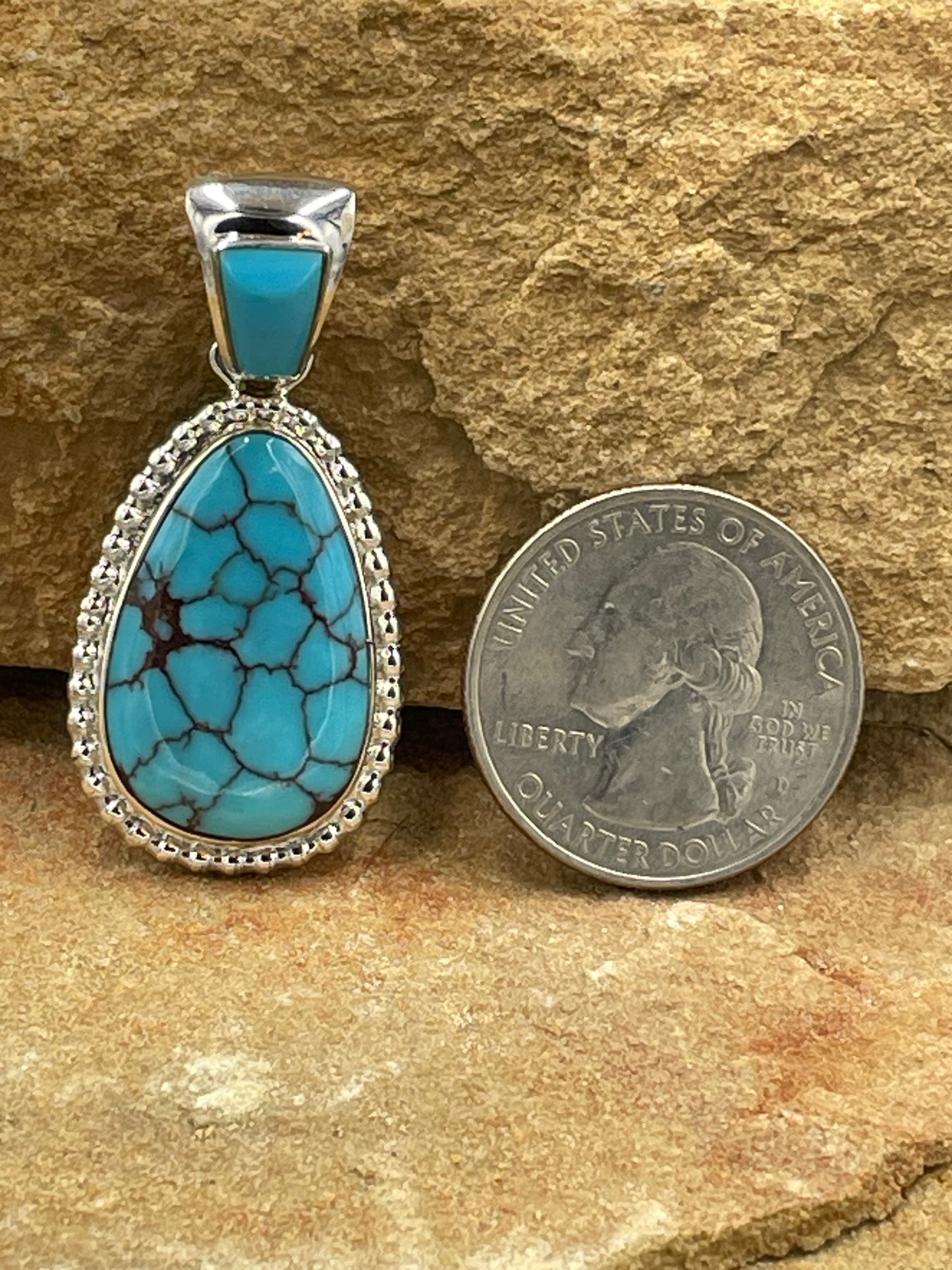 Sterling Silver Price Turquoise Pendant
