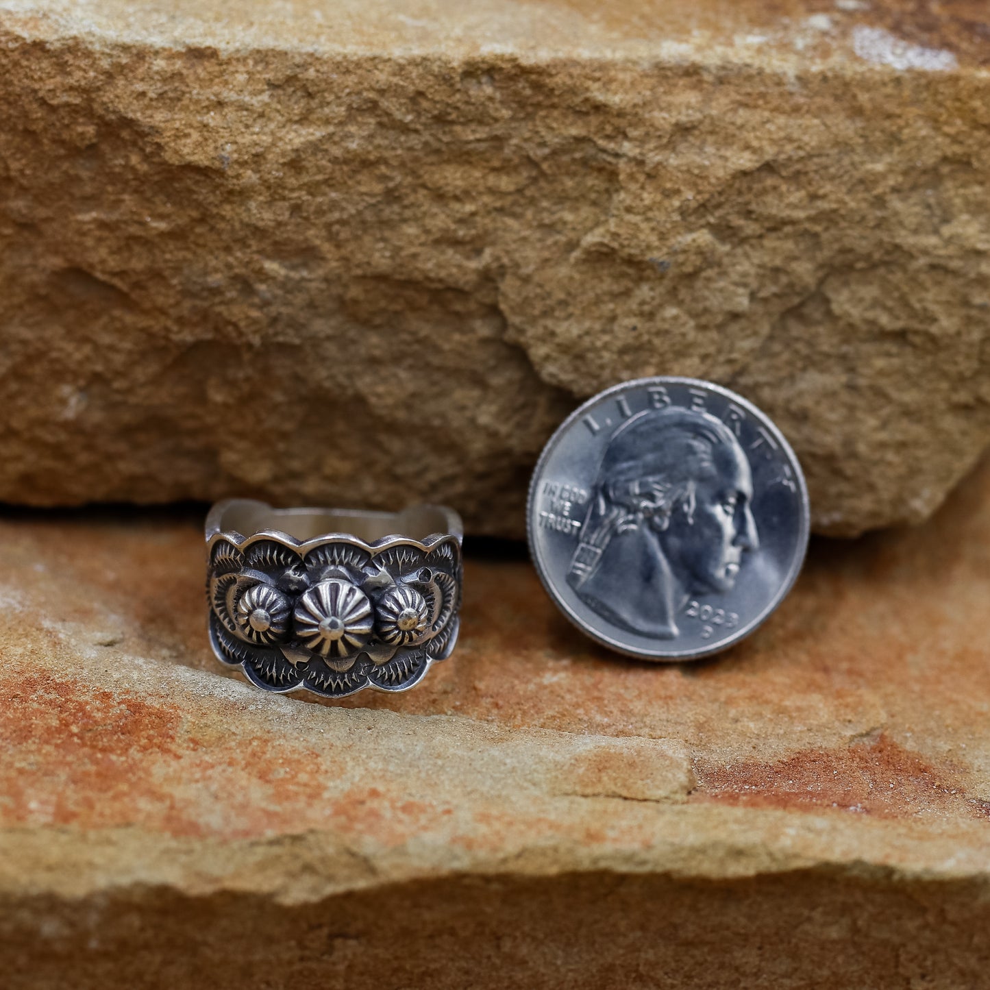 Sterling Silver Cigar Band Ring by Benny Ramone