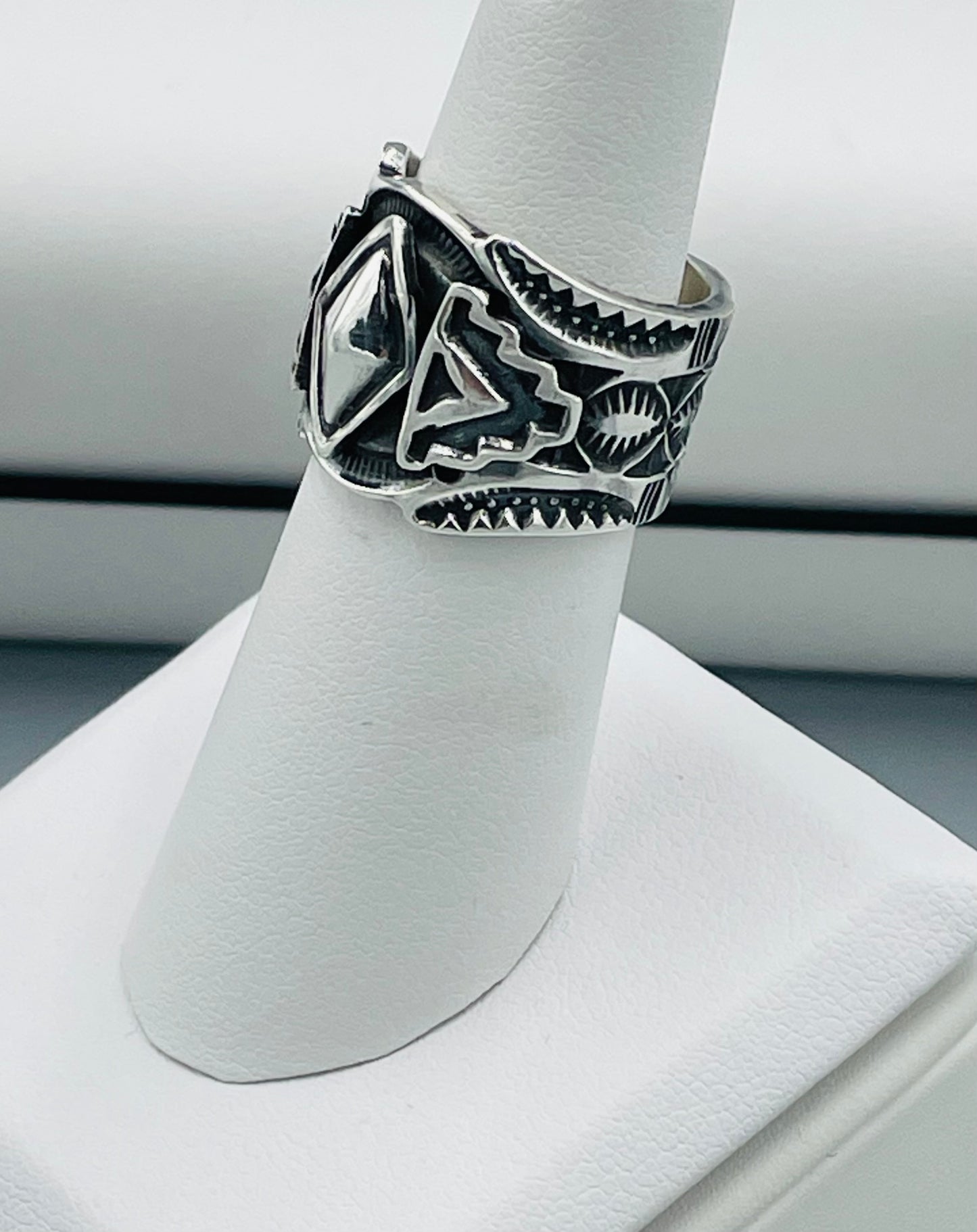 Sterling Silver Cigar Band Ring Size 5.5