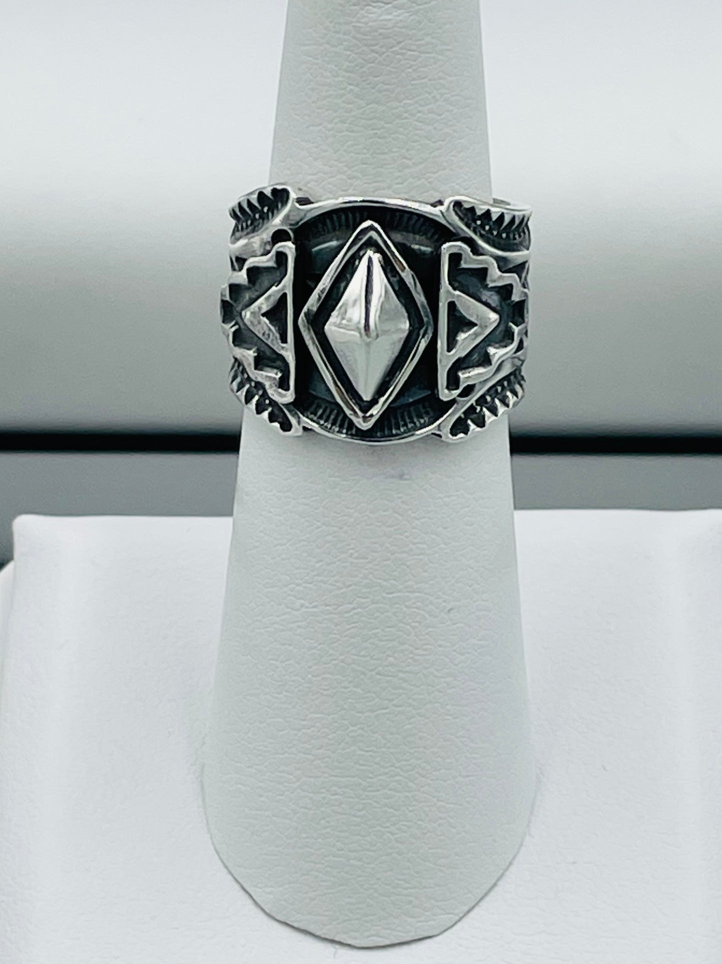 Sterling Silver Cigar Band Ring Size 5.5