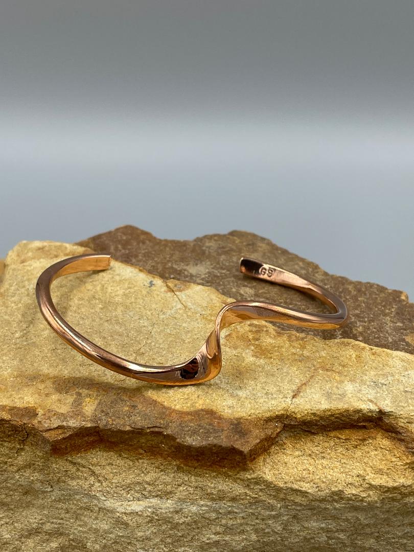 Copper Stacker Cuff Bracelet by Artist Glenn & Irene Sandoval