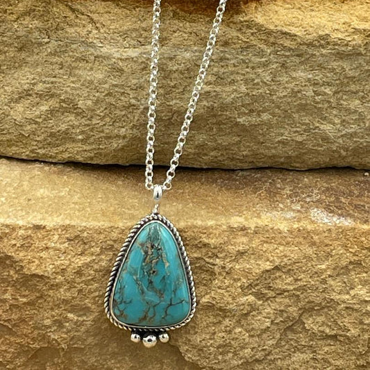 Fox Pendant Sterling Silver Necklace 18 " Chain pendant by artist Antoinette Platero