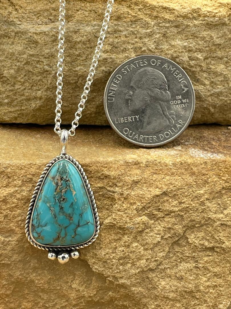 Fox Pendant Sterling Silver Necklace 18 " Chain pendant by artist Antoinette Platero