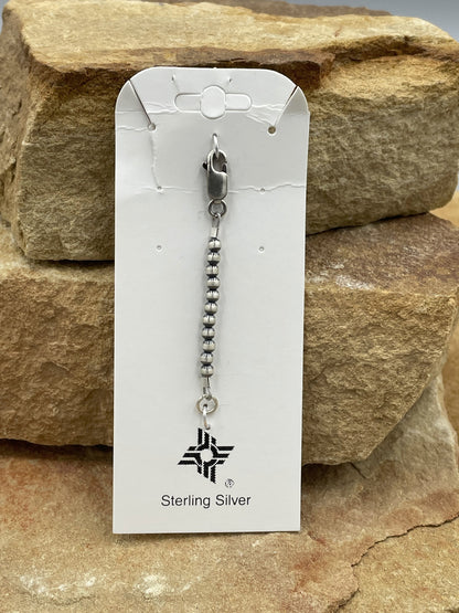 Sterling Silver 3mm Pearl 2" Extender