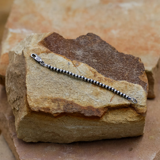 Sterling Silver 3mm Pearl 4" Extender