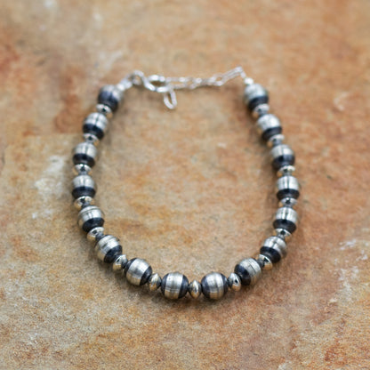 Sterling Silver 5mm Pearl Bracelet