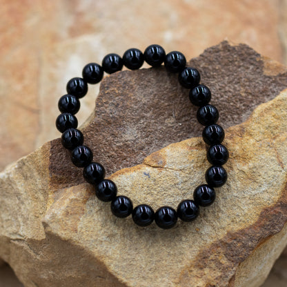 Obsidian Gemstone 8mm Beaded Stretch Bracelet