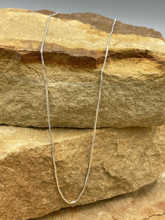 Sterling Silver Box Chain 16"
