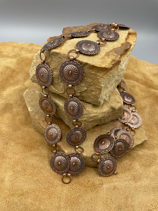 Copper Concho Belt