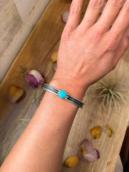 Sterling Silver Turquoise Cuff Bracelet