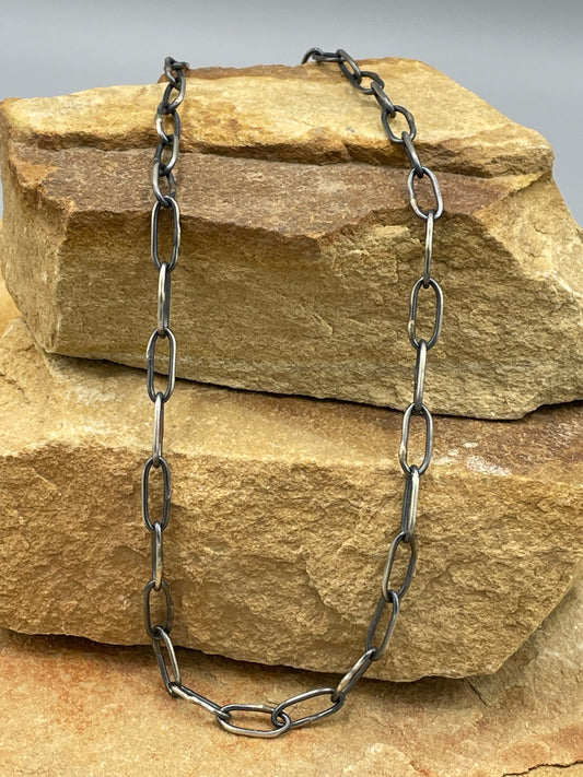 Handmade Sterling Silver Link Chain 20"
