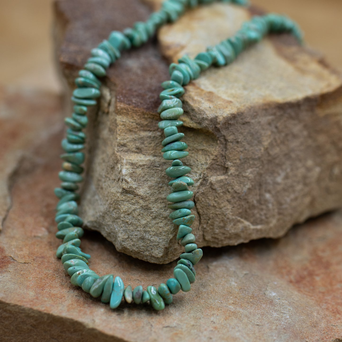 Campitos Turquoise Chip Southwestern Style Necklace