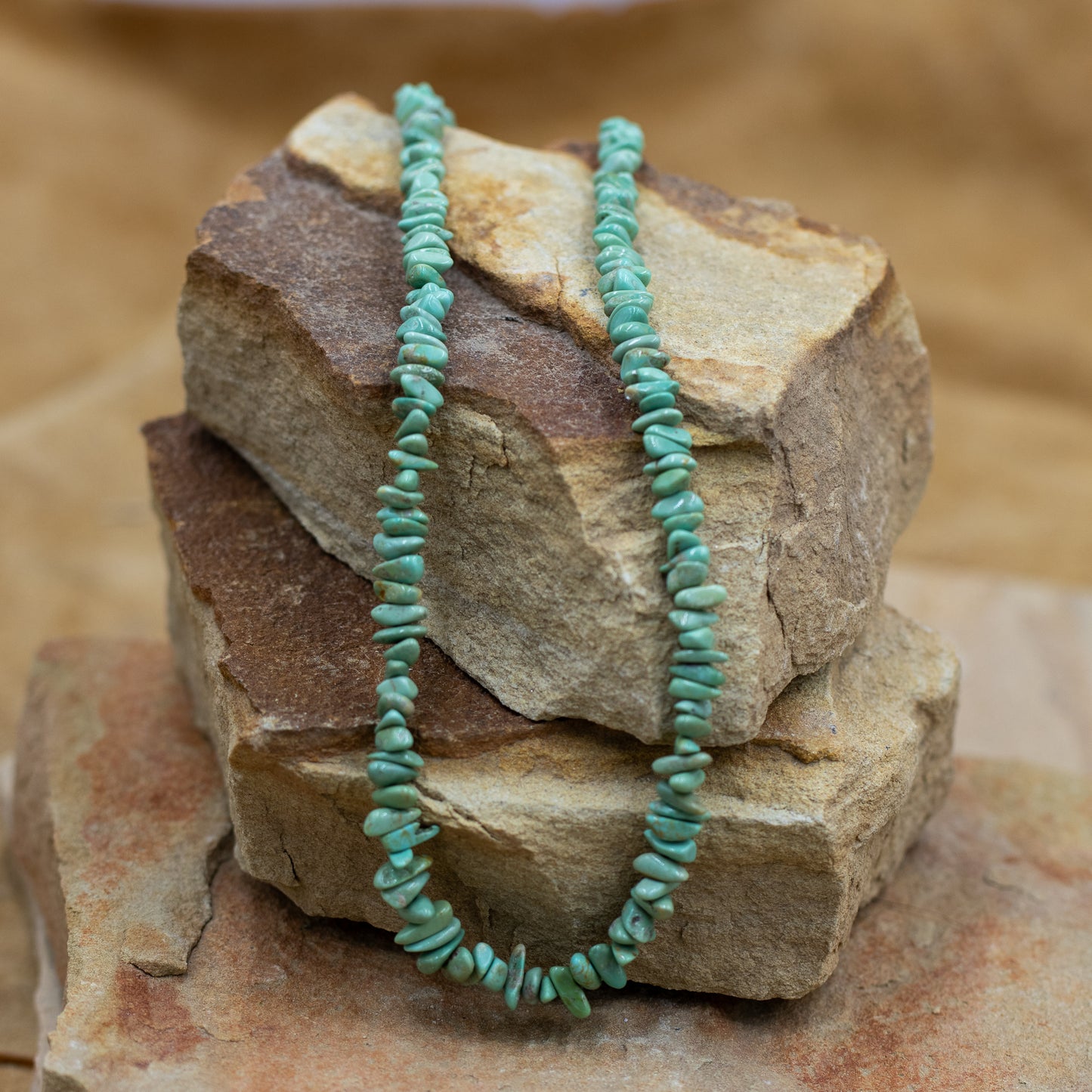 Campitos Turquoise Chip Southwestern Style Necklace