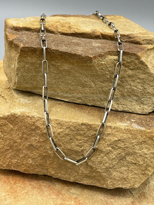 Sterling Silver Link Chain 20"