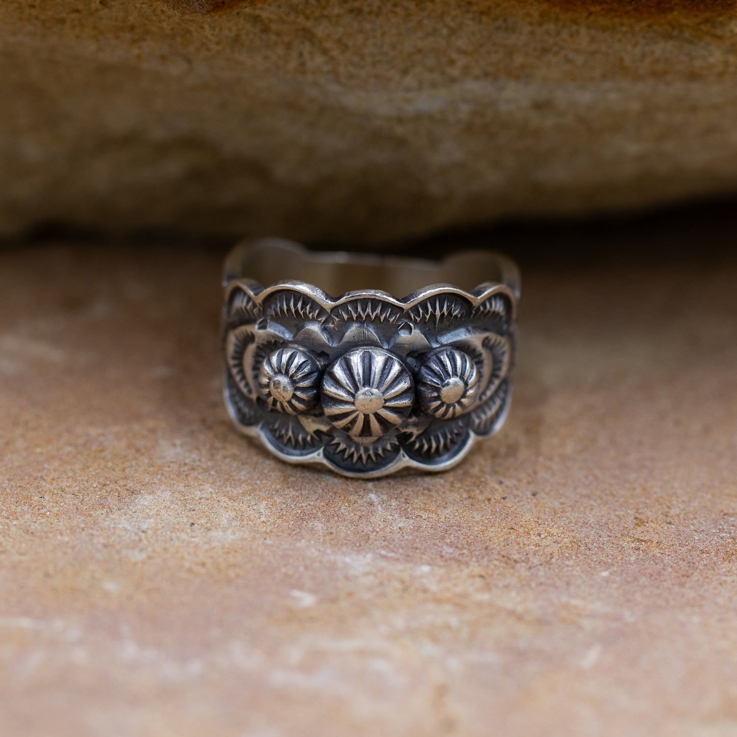 Sterling Silver Cigar Band Ring by Benny Ramone