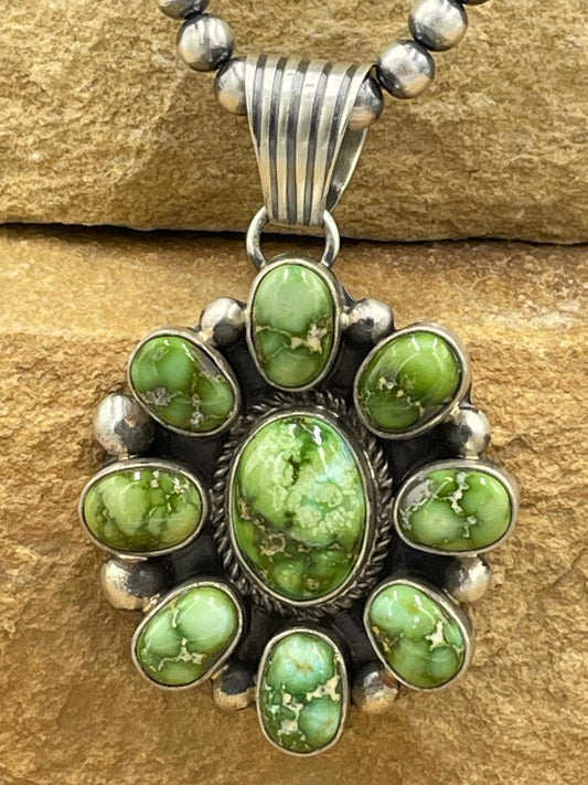 Sonoran Gold Sterling Silver Cluster Pendant by artist Shirley Henry
