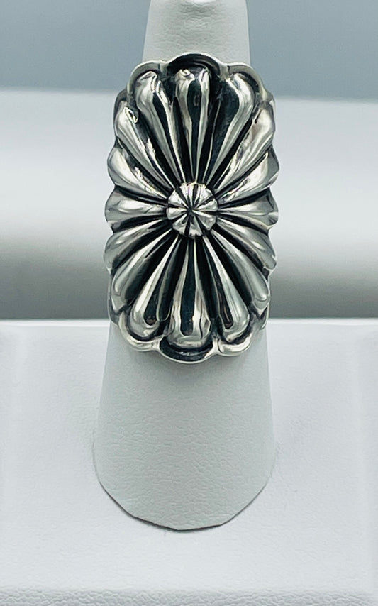 Sterling Silver Saddle Ring size 7