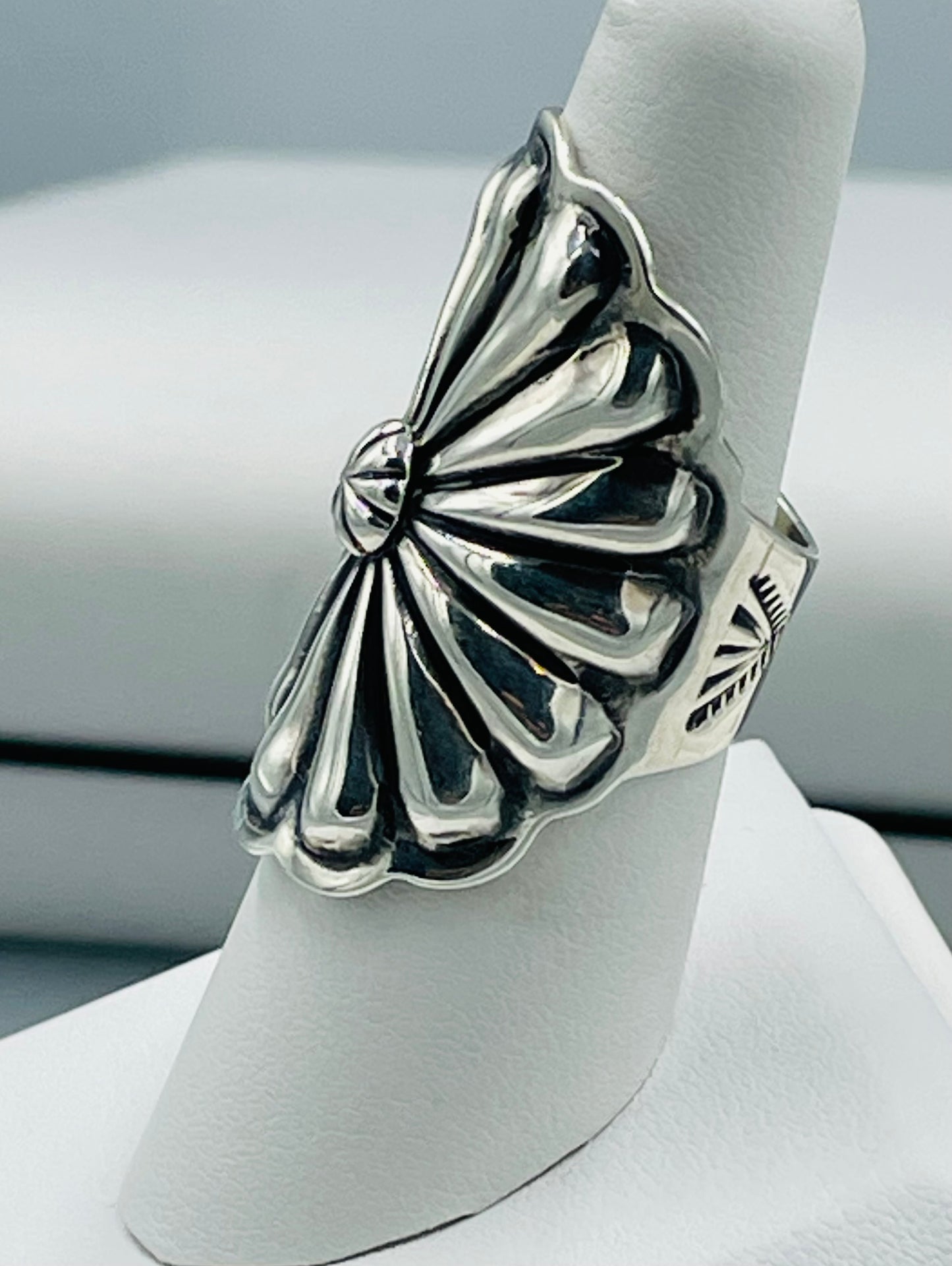 Sterling Silver Saddle Ring size 7