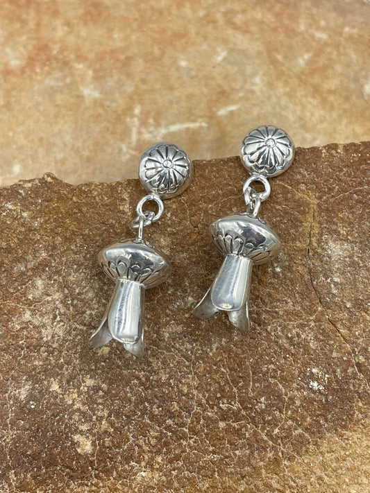 Sterling Silver Blossom Post Earrings