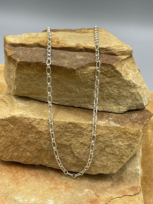 Sterling Silver Long and Short Chain 16"