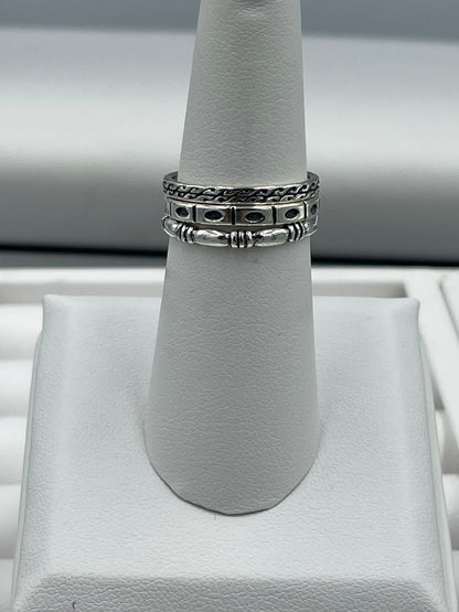 Sterling Silver Stacker Rings Size 7 Set of 3