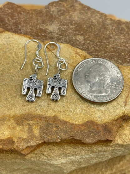 Sterling Thunderbird Dangle Earrings