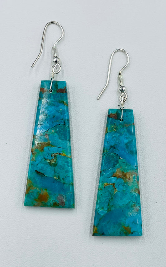 Turquoise Slab Earrings