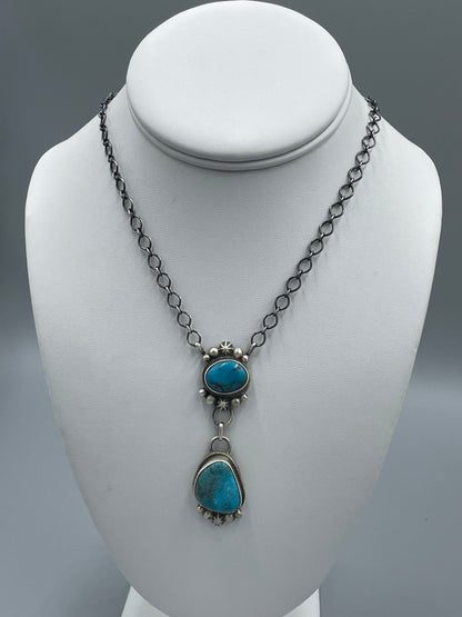 Kingman Pendant Necklace 18" by Lorenzon Juan