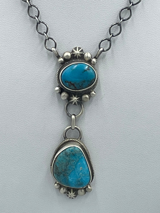 Kingman Pendant Necklace 18" by Lorenzon Juan