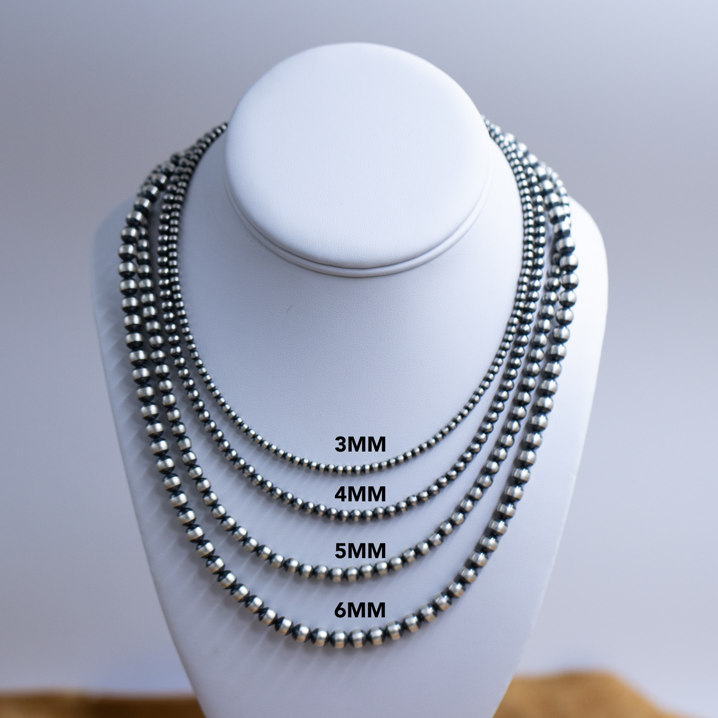 Sterling Silver 6mm Pearl 20" Necklace