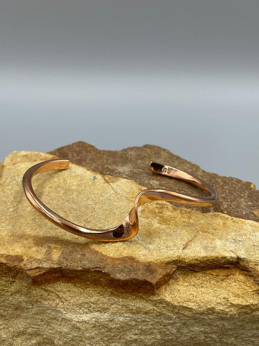 Copper Stacker Cuff Bracelet by Artist Glenn & Irene Sandoval